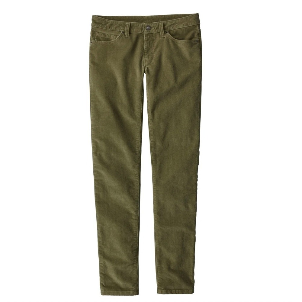 PATAGONIA Fitted Corduroy Green Organic Cotton Women's Slim Pants 26